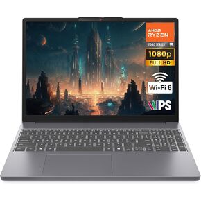 لاب توب لينوفو للألعاب، AMD 6-core Ryzen 5 7535HS، ذاكرة الوصول العشوائي DDR5 سعة 16 جيجابايت، 1 تيرابايت PCIe SSD، رسومات Radeon 660M، شاشة FHD IPS مقاس 15 بوصة، كمبيوتر مساعد Copilot AI، بلوتوث 5.3، Wi-Fi 6، Moonlight Gray Windows 11 Home in Kuwait