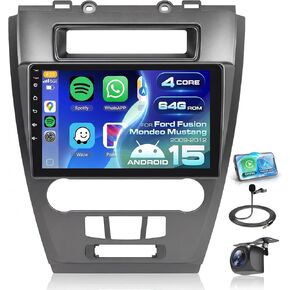 ستيريو راديو السيارة 4G+64G لسيارة Ford Fusion Mondeo Mustang 2009-2012، ستيريو سيارة Android، شاشة لمس Sellrich 10 بوصة 1280P مع DSP/32EQ Wireless Carplay Android Auto، BT5.0 GPS Wifi FM/RDS SWC كاميرا احتياطية in Kuwait