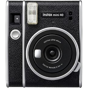 Fujifilm Instax Mini 40 Instant Film Camera with Built-in Selfie Lens, Auto Exposure, Auto Shutter Speed, Easy to Use, Stylish and Classic Design Polaroid Cameras for Pro or Beginners (Renewed) in Saudi Arabia