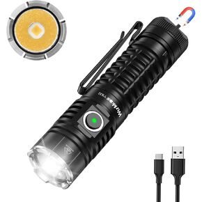 مصباح يدوي Wurkkos TS22 قابل لإعادة الشحن - 4800 لومن فائق السطوع 70.3 مصباح يدوي LED عالي الجودة USB C شحن IP68 مخرج منظم مقاوم للماء للكلاب المشي لمسافات طويلة في حالات الطوارئ in Kuwait