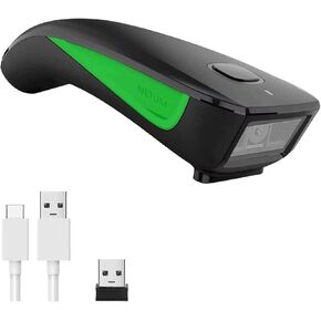 NETUM QR Code Scanner, Mini Barcode Scanner Bluetooth Compatible, Small Portable USB 1D 2D Bar Code Scanner for Inventory, 2.4G Cordless Image Reader for Tablet iPhone iPad Android iOS PC POS - C750 in Saudi Arabia