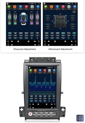 شاشة Carplay مقاس 12.8 بوصة لنظام Ford Taurus 2010-2019 Years، مستقبل راديو السيارة متعدد الوسائط ستيريو للسيارة Android Auto، 1024 * 768 PX HD (2+32 جيجابايت) in Kuwait