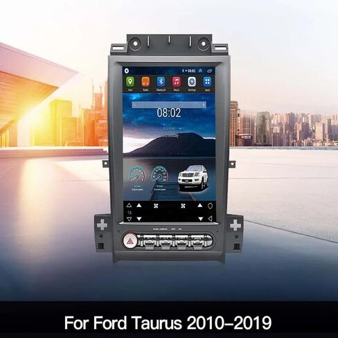 شاشة Carplay مقاس 12.8 بوصة لنظام Ford Taurus 2010-2019 Years، مستقبل راديو السيارة متعدد الوسائط ستيريو للسيارة Android Auto، 1024 * 768 PX HD (2+32 جيجابايت) in Kuwait