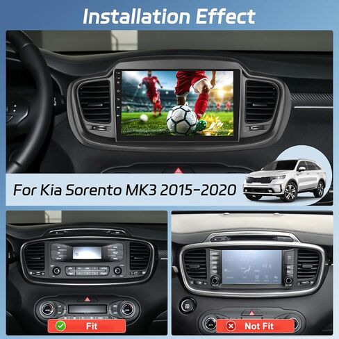 [2+64G] NHOPEEW Android Car Stereo for KIA Sorento 2015-2020 with Wireless CarPlay & Android Auto - Car Radio 10.1 Inch Touchscreen - GPS Navi/DSP/WiFi/SWC/Bluetooth + AHD Backup Camera in Kuwait