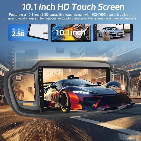 [2+64G] NHOPEEW Android Car Stereo for KIA Sorento 2015-2020 with Wireless CarPlay & Android Auto - Car Radio 10.1 Inch Touchscreen - GPS Navi/DSP/WiFi/SWC/Bluetooth + AHD Backup Camera in Kuwait