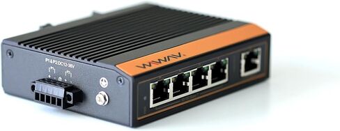 W1005-5FE-I محولات إيثرنت صناعية غير مُدارة ذات 5 منافذ بسرعة 10/100 ميجا بت في الثانية مع سكة ​​DIN/حامل على الحائط (مدرج في قائمة UL، IP40، -40~85 درجة مئوية) in Kuwait