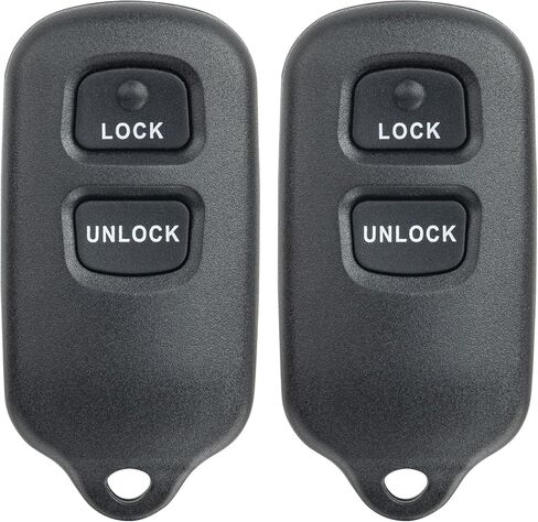 استبدال Vurkcy Key Fob لـ 2000-2006 Toyota Camry/ 03-08 Corolla Matrix/ 99-03 Sienna/ 00-03 Solara Car بدون مفتاح للتحكم عن بعد، GQ43VT14T، 3 أزرار، قطعتان in Kuwait