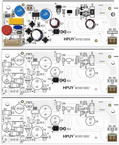 تحديث HPUY W10515058 W10515057 متوافق مع ويرلبول كينمور مايتاج الفريزر/الثلاجة، استبدال الضوء، استبدال المصباح WPW10515058 WPW10515057، 3 قطع في قطعة واحدة، لا يتضمن غطاء بلاستيكي in Kuwait