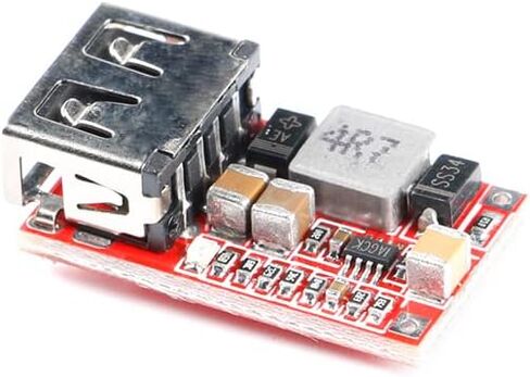 5 قطع DC-DC باك التنحي محول 6-24 فولت إلى 5 فولت 3A USB التنحي وحدة كفاءة 97.5% محول الطاقة للسيارة الطاقة USB شاحن الهاتف المحمول in Kuwait