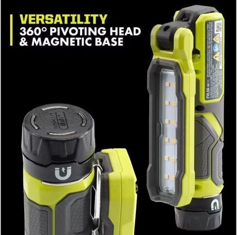 RYOBI USB بطارية ليثيوم لاسلكية 550 لومن قابلة لإعادة الشحن مع بطارية 2.0 أمبير وكابل شحن in Kuwait