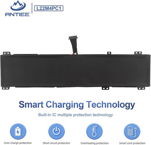 استبدال بطارية الكمبيوتر المحمول ANTIEE L22M4PC1 لجهاز Lenovo Legion Pro 7 16IRX8 16IRX8H Series L22D4PC1 SB11K38958 SB11K38962 5B11K38950 5B11K38957 15.52V 99.9Wh 6440mAh in Kuwait
