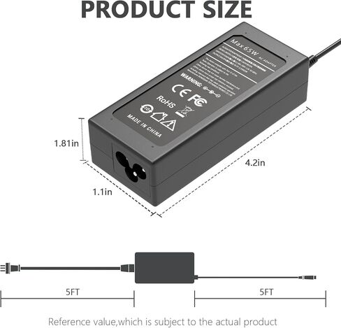 65W 45W AC Laptop Charger Compatible with Dell Inspiron 15 13 5368 5378 7347 7348 7359 3558 3567 5558 5559 5567,Latitude 3490 3590 3520 3540 3550 3440 3420 3450 3320,XPS 13 9350 9360,Vostro 3558 3559 in Kuwait