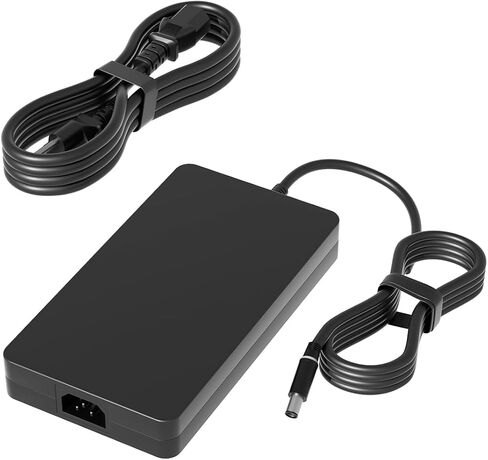 محول طاقة 240 واط متوافق مع Dell Alienware M15 M17 x15 x16 x17 X51 17 15 13 M18x M17x M14X M11x Area-51m Alpha R1 R2 R3 R4 R5 R6 R7 Gaming Laptop (متوافق 180W 150W 130W) in Kuwait