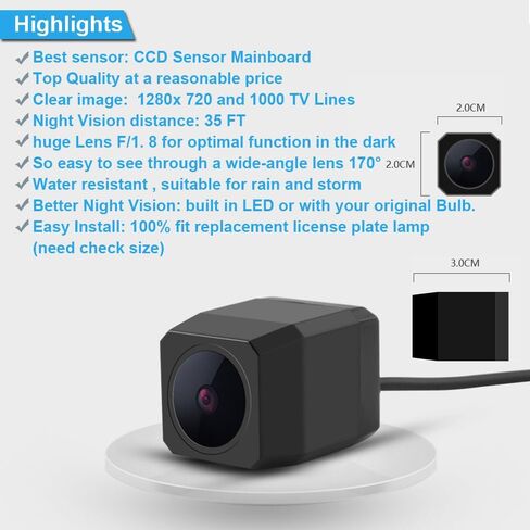 Car Backup Vehicle Camera Replacement for BMW E36 3er Series 316i 316g 318is 323i 325i 328i 320i M3 Z3 Touring Limousine Cabriolet Coupe 1992-1998 Waterproof Reverse Parking Night Vision in Kuwait