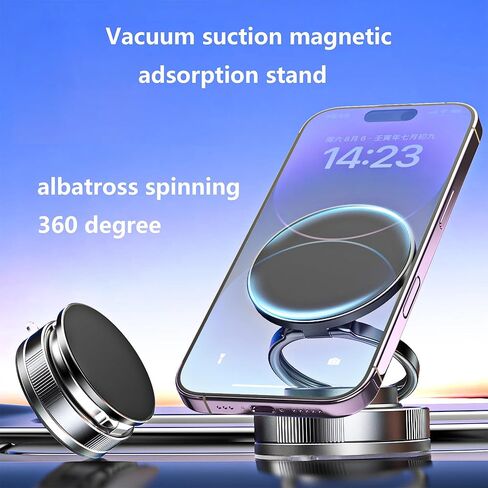 Magnetic Phone Mount & Metal Plates Set – 3Pack Magnetic Car Phone Holder + 4-Pack Strong Metal Plates for iPhone, Samsung, and More – Universal Dashboard & Air Vent Mount for Smartphones – Secure, D in Kuwait