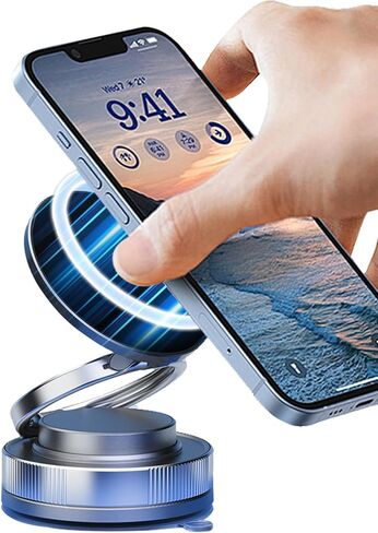 Magnetic Phone Mount & Metal Plates Set – 3Pack Magnetic Car Phone Holder + 4-Pack Strong Metal Plates for iPhone, Samsung, and More – Universal Dashboard & Air Vent Mount for Smartphones – Secure, D in Kuwait