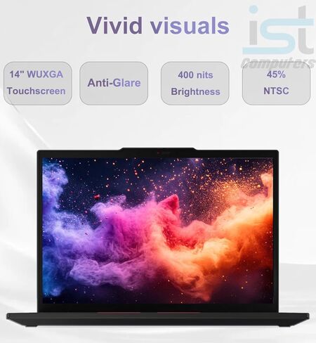 Lenovo ThinkPad T14 Gen 6 Business AI PC Laptop, 14" FHD+ Touchscreen, Intel 12-Core Ultra 5 225U (> Ultra 7 155U), IR Webcam, IST Computer Customized 16GB/32GB DDR5 RAM, 512GB/1TB/2TB SSD, Win 11 Pro in Kuwait