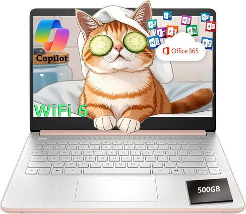 HP Essential Laptop Computer for Student Daily Study, Microsoft Office 365, Intel N150, 4GB RAM, 128GB Storage, 500GB External HDD, Long Battery Life & Fast Charging, Windows 11 Home, Natural Silver in Kuwait