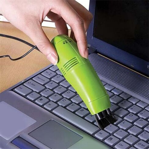 EBTOOLS USB Mini Vacuum Cleaner, Low Noise Large Capacity Portable Keyboard Cleaner with USB Interface for Computer Keyboard, Laptop, Desk (Black) in Kuwait