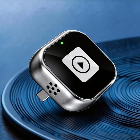 【2026 Upgraded】 Wireless CarPlay Adapter,Wired to Wireless for Apple CarPlay Android Auto,Mini USB,Type-C Extension,Plug & Play,Stable Connection,Low Latency,5GHz WiFi for Cars,iPhone,Android in Kuwait