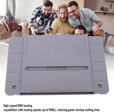 خرطوشة ألعاب GOWENIC مناسبة لوحدات تحكم ألعاب الفيديو SFC SNES JP EU US 16 بت، خرطوشة فلاش، تحميل حفظ فوري، دعم بطاقات الذاكرة القياسية SDHC، SDXC in Kuwait
