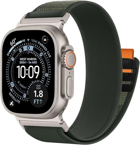 Trail Loop Nylon Band for Apple Watch Ultra 3 2 49mm 46mm 45mm 44mm 42mm Men Women, Sport Breathable Straps Soft Woven Adjustable Wristband for iWatch Ultra Series 11/10/9/8/7/6/5/4/3/2/1/SE in Kuwait