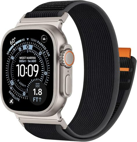 Trail Loop Nylon Band for Apple Watch Ultra 3 2 49mm 46mm 45mm 44mm 42mm Men Women, Sport Breathable Straps Soft Woven Adjustable Wristband for iWatch Ultra Series 11/10/9/8/7/6/5/4/3/2/1/SE in Kuwait