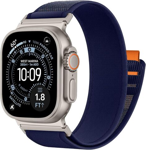 Trail Loop Nylon Band for Apple Watch Ultra 3 2 49mm 46mm 45mm 44mm 42mm Men Women, Sport Breathable Straps Soft Woven Adjustable Wristband for iWatch Ultra Series 11/10/9/8/7/6/5/4/3/2/1/SE in Kuwait