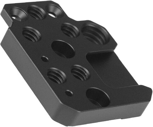 Side Extension Plate for Ronin S, SC, RS2, RSC2, RS3 Gimbal Stabilizer, Camera Stabilizer Side Mount Plate with 1/4 3/8 Screw Holes & Cold Shoe, Ideal for Accessories in Kuwait