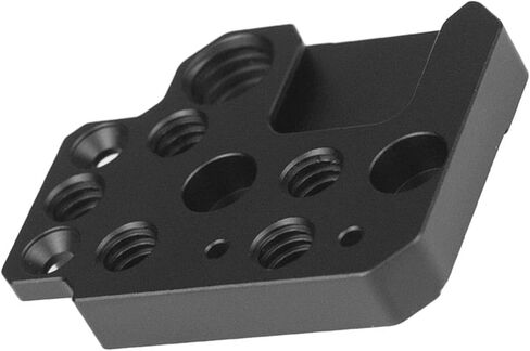 Side Extension Plate for Ronin S, SC, RS2, RSC2, RS3 Gimbal Stabilizer, Camera Stabilizer Side Mount Plate with 1/4 3/8 Screw Holes & Cold Shoe, Ideal for Accessories in Kuwait