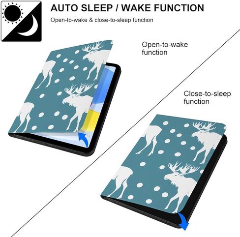 حافظة كمبيوتر لوحي بتصميم نحيف من Deer Moose وغطاء واقٍ متوافق مع iPad 10代 (10.9 بوصة) in Kuwait