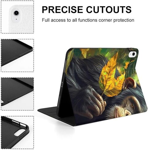 حافظة حماية للكمبيوتر اللوحي Monkey Gorilla Slim Fit وغطاء حامل متوافق مع iPad 10代 (10.9 بوصة) in Kuwait