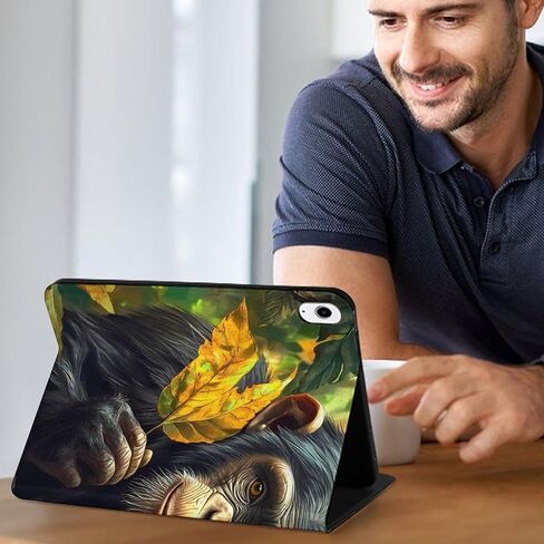 حافظة حماية للكمبيوتر اللوحي Monkey Gorilla Slim Fit وغطاء حامل متوافق مع iPad 10代 (10.9 بوصة) in Kuwait