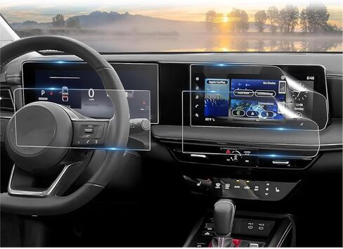 CDEFG (4 قطع لواقي شاشة Nissan Kicks 2025 2026، شاشة لمس 12.3 بوصة + مجموعة قياس، 2025 2026 Kicks (SV، SR) ملحقات فيلم نانو in Kuwait