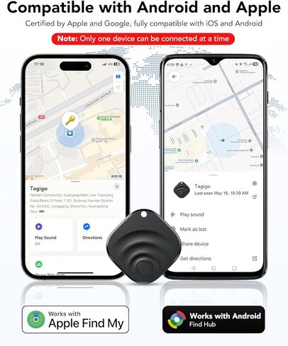 4 Pack Dual System Tracker for iOS and Android Bluetooth Tracker Smart Tags Compatible with Apple Find My (iOS) & Google's Find Hub(Android) for Keys, Luggage, Wallet, Vehicles in Kuwait