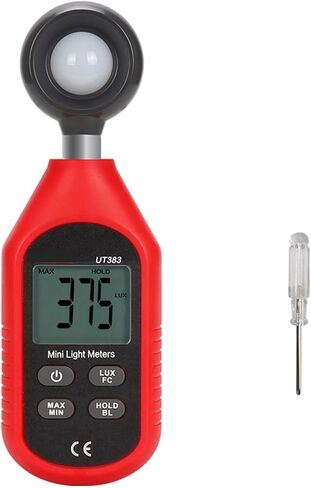 Light Meter, Light Meter 200,000 LUX Digital Luxmeter Luminance Lux Fc Test Max Min Illuminometers Photometer(383) in Kuwait