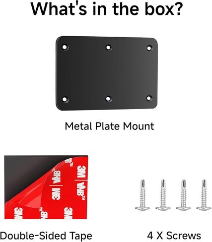 Metal Plate for Wireless Magnetic Backup Camera, Mounting Plate for RV Trailer Truck Boat, Anti-Rust & Anti-Fading Iron Base for Fiberglass Aluminum Plastic, Weatherproof, for asin B0G2S5RTGD in Kuwait