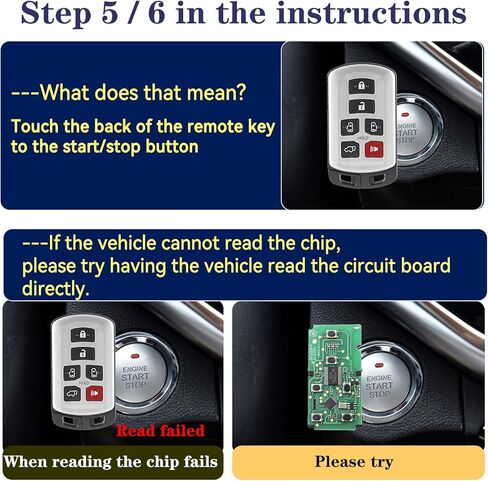 Smart Remote Key Fob Replacement DIY Kit for Toyota Sienna 2011 2012 2013 2014 2015 2016 2017 2018 2019 2020 Keyless Entry Remote HYQ14ADR 89904-08010 Easy Replace At Home in Kuwait