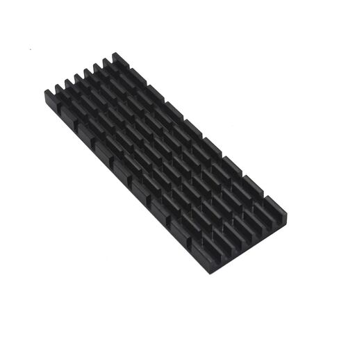75x25x5 مللي متر مبادل حراري من الألومنيوم بالوعة الحرارة التبريد المبرد للإلكترونية IC رقاقة RAM LED تبديد مع الشريط الحراري 10 قطعة in Kuwait