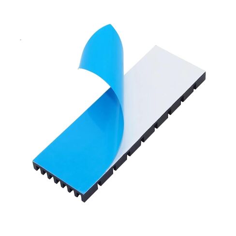 75x25x5 مللي متر مبادل حراري من الألومنيوم بالوعة الحرارة التبريد المبرد للإلكترونية IC رقاقة RAM LED تبديد مع الشريط الحراري 10 قطعة in Kuwait