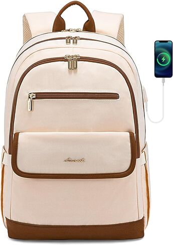 LOVEVOOK Laptop Backpack for Women,15.6 Inch Fashion Travel Backpack with USB,Large Capacity Backpack Purse,Water-resistant fits College Work Business Travel in Kuwait