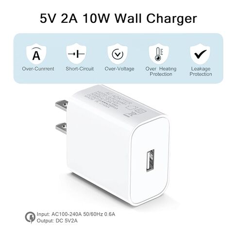 2-Pack Wall Charger with USB-C Charging Cable for WYZE Duo Cam Pan, Cam Pan v4 Camera - 10FT in Kuwait