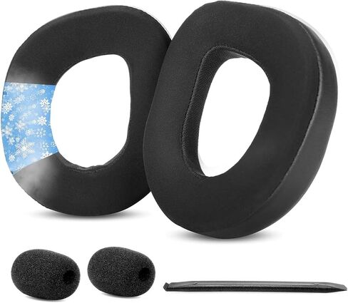Cooling Gel Ear Pads Ear Cushions Compatible with Turtle Beach Stealth 700 Gen 3 (700 Gen3) Wireless Gaming Headset Earpads Replacement Ice Silk Fabric Memory Foam Black in Kuwait