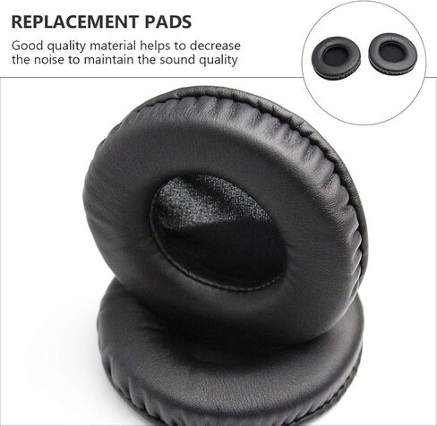 Uonlytech Headphone Ear Cushions Round Headset Ear Pads Earmuffs Replacement for Headset Headphone 80mm Black in Kuwait