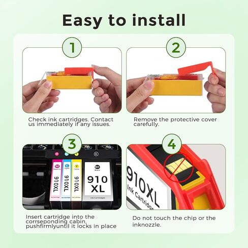 910xl ink cartridge combo pack Replacement for HP 910 HP910 XL HP910XL for OfficeJet Pro 8015e 8025e 8020 8020e 8022e 8028e 8035e 8010 8022 8025 8028 8035 8010e 8012e 8015 Printer Black Color in Kuwait