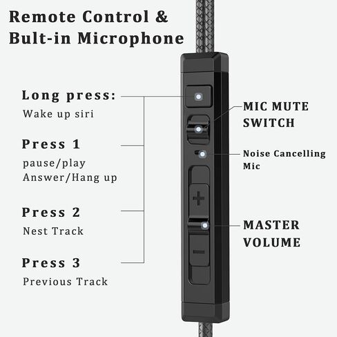 KASOTT USB C Headphone for Samsung Wired Earbuds Magnetic in-Ear Type C Earphone with Microphone Volume Control Deep Bass Stereo Noise Canceling for iPhone 17 Pro Max Air 16 16e 15 Pixel 10 9a (Black) in Kuwait