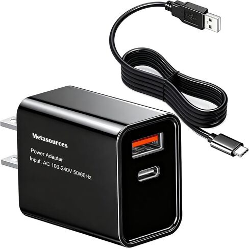 محول USB C AC/DC متوافق مع Gooloo GT3000 GT4000 GT4000S 100W Jump Starter Power Bank 3000A 3000 Amp 4000A 4000 Amp Peak Car PD100W Supply Charger in Kuwait