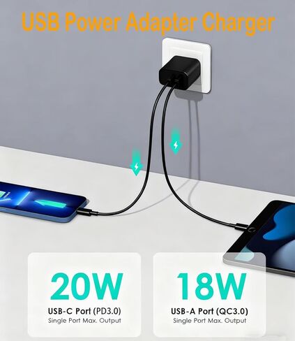 محول USB C AC/DC متوافق مع Gooloo GT3000 GT4000 GT4000S 100W Jump Starter Power Bank 3000A 3000 Amp 4000A 4000 Amp Peak Car PD100W Supply Charger in Kuwait