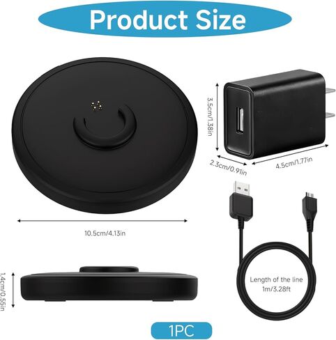 Charging Dock and Stand Replacement for Bose Soundlink Revolve, Charger Cradle for Bose Soundlink Revolve+ (Series II), Revolve Plus/Plus 2 Speaker (Plug& Micro Cable Include, Black) in Kuwait