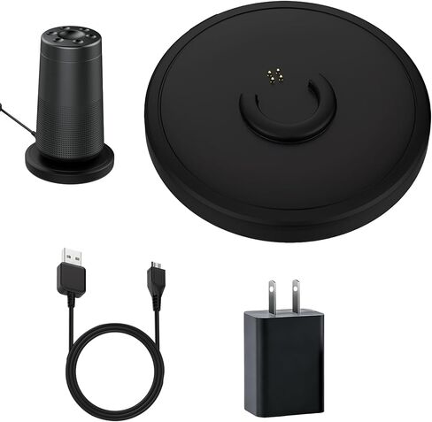 Charging Dock and Stand Replacement for Bose Soundlink Revolve, Charger Cradle for Bose Soundlink Revolve+ (Series II), Revolve Plus/Plus 2 Speaker (Plug& Micro Cable Include, Black) in Kuwait